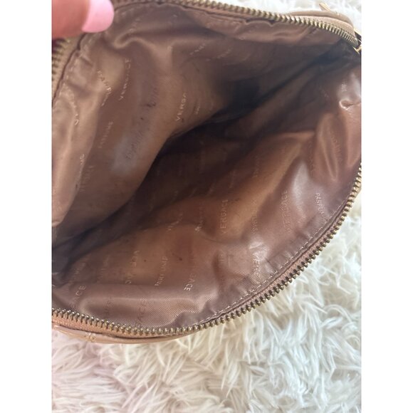 Versace Parfums Gold-Tone Cosmetic Bag With Zippered Closure & Front Pocket Reac - Picture 10 of 12